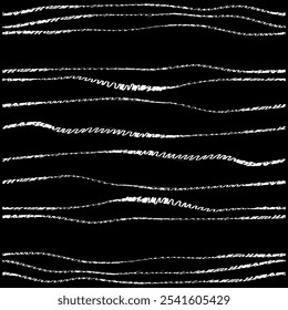 Patrón de líneas asimétricas, ya sea en un color o en varios colores sobre un fondo negro, para su uso en diferentes aplicaciones.