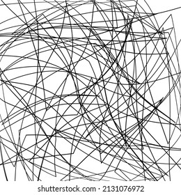 Textura asimétrica con líneas caóticas. Textura superpuesta para tu asombroso diseño. Grano de fondo de fondo de la angustia del polvo urbano. Blanco y negro. Patrón geométrico abstracto. Ilustración del vector