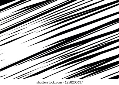 Asymmetrical texture with random chaotic diagonal lines. Overlay texture for your amazing design. Grain Urban Dust Distress. Black and white. Abstract geometric pattern. Vector illustration