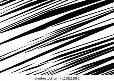Asymmetrical texture with random chaotic diagonal lines. Overlay texture for your amazing design. Grain Urban Dust Distress. Black and white. Abstract geometric pattern. Vector illustration