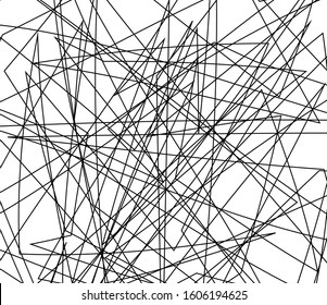 Asymmetrical texture with random chaotic diagonal lines. Overlay texture for your amazing design. Grain Urban Dust Distress. Black and white. Abstract geometric pattern. Vector illustration