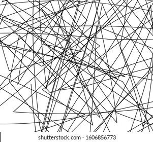 Asymmetrical texture with random chaotic diagonal lines. Overlay texture for your amazing design. Grain Urban Dust Distress. Black and white. Abstract geometric pattern. Vector illustration