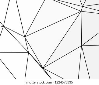 Asymmetrical texture with random chaotic lines, abstract geometric pattern. Black and white vector illustration of design element for creating modern art backgrounds, patterns. Grunge urban style. 
