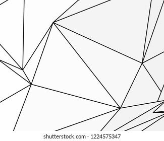Asymmetrical texture with random chaotic lines, abstract geometric pattern. Black and white vector illustration of design element for creating modern art backgrounds, patterns. Grunge urban style.