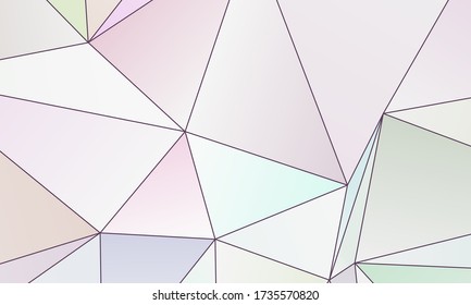Asymmetrische Textur mit zufälligen chaotischen Linien, unregelmäßigen geometrischen Formen. Lichtfarbige Vektor-Illustration des Designelements zur Erstellung moderner Kunsthintergründe, -muster. Großstädtischer Stil.