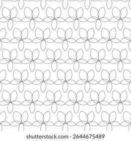 Asymmetrical yet beautiful black and white pattern of leaf petals