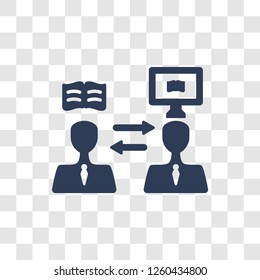 Asynchronous Learning icon. Trendy Asynchronous Learning logo concept on transparent background from E-learning and education collection