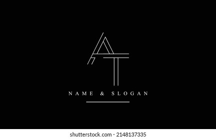 AT, T, A abstract letters logo monogram
