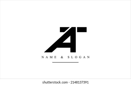 AT, T, A abstract letters logo monogram