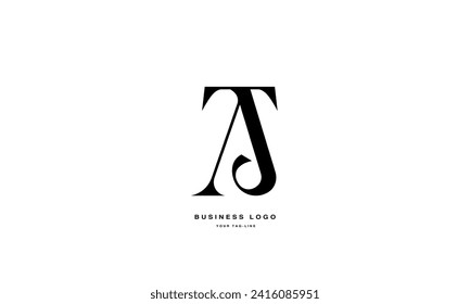 AT, TA, A, T, Abstrakte Buchstaben Logo-Monogramm