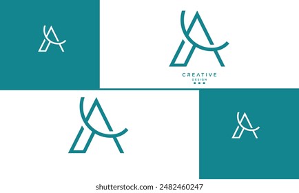 AT, TA, A, T, Abstract Letters Logo Monogram