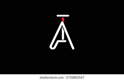 AT, TA ABSTRAKTER BUCHSTABE LOGO MONOGRAMM