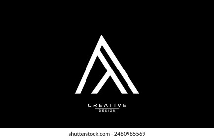 AT, TA, Abstract Letters Logo Monogram