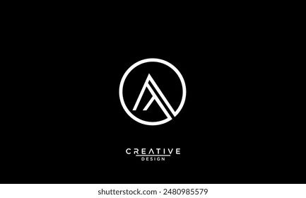 AT, TA, Abstract Letters Logo Monogram