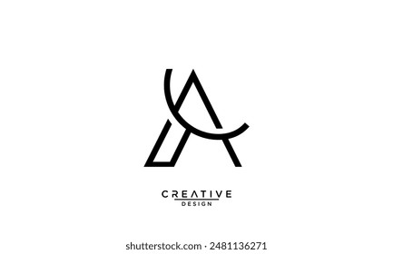 AT, TA, Abstract Letters Logo Monogram