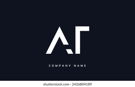 AT, TA Alphabets Letters Logo Monogram