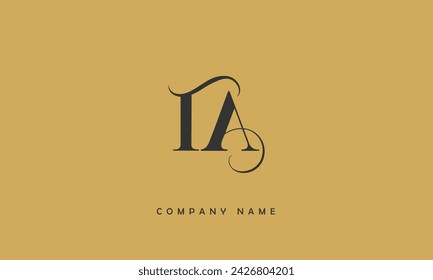 AT, TA Alphabets Letters Logo Monogram