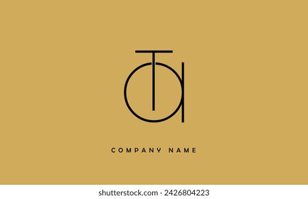 AT, TA Alphabets Letters Logo Monogram