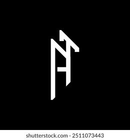 AT, TA Alphabets Letters Logo Monogram