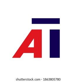 At, ta initials. At, ta monogram template letter logo. Logo for furniture interior or cabinetry company.
