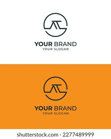 AT, TA Letter Logo Design. Creative Modern A T, T A Letters icon vector Illustration.