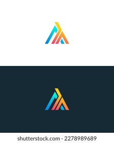 AT, TA Letter Logo Design. Creative Modern A T, T A Letters icon vector Illustration.
