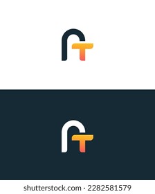 AT, TA Letter Logo Design. Creative Modern A T, T A Letters icon vector Illustration.