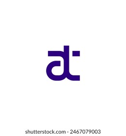 at, TA letter logo Vector icon design template 15