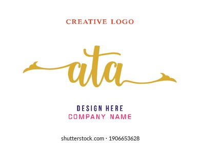 ATA lettering logo is simple, easy to understand and authoritative
