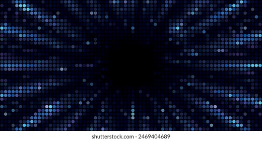 Hintergrund der Datentechnologie. Abstrakter Hintergrund. Verbinden von Punkten und Linien auf dunklem Hintergrund. 3D-Rendering