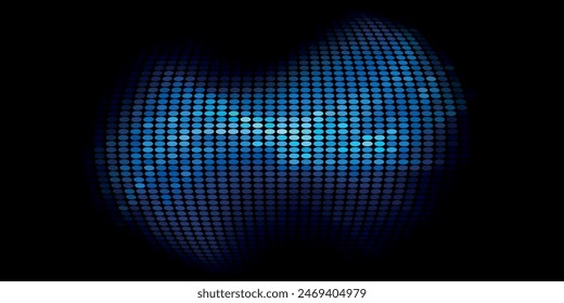 Hintergrund der Datentechnologie. Abstrakter Hintergrund. Verbinden von Punkten und Linien auf dunklem Hintergrund. 3D-Rendering