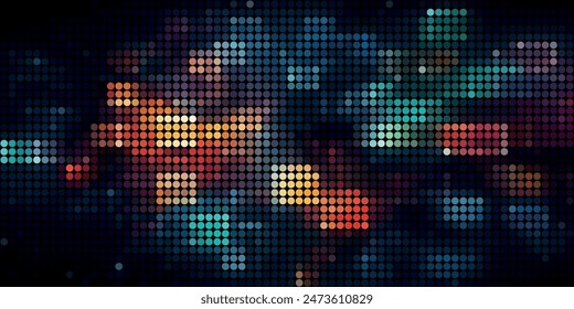 Fondo de tecnología de datos. Fondo Abstractas. Puntos y líneas de conexión sobre fondo oscuro. representación 3D.	