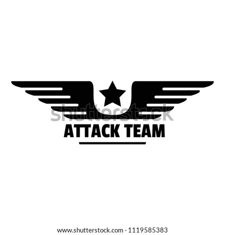 Atack avia team logo. Simple illustration of atack avia team vector logo for web design isolated on white background