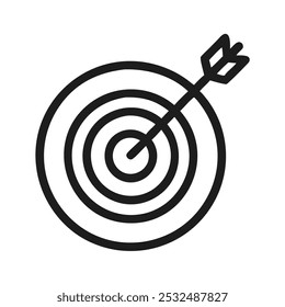 a-target with an arrow off center