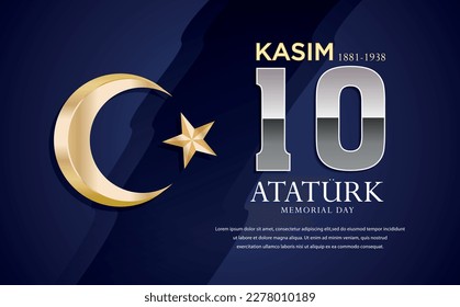 Ataturk memorial day turkey background