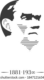 Ataturk from the vector archive