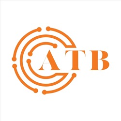 ATB Letter Design. ATB Letter Technology Logo Design On White Background. ATB Monogram Logo Design For Entrepreneur And Business.
