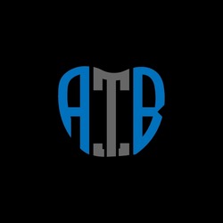 ATB Letter Logo Creative Design. ATB Unique Design.

