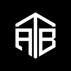 ATB Unique Abstract Geometric Vector Logo Design.
