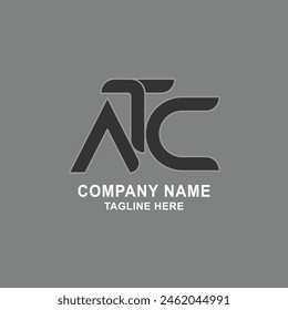 ATC letter logo creative design with vector graphic, ATC simple and modern logo