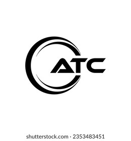 ATC Logo Design, Inspiration für eine einzigartige Identität. Modernes Eleganz und kreatives Design. Markieren Sie Ihren Erfolg mit dem Markieren dieses Logos.