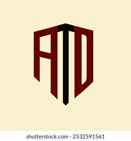 ATD creative minimalist letter logo. ATD unique vector initials alphabet letter logo design
