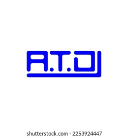 ATD letter logo creative design with vector graphic, ATD simple and modern logo.