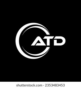 ATD Logo Design, Inspiration für eine einzigartige Identität. Modernes Eleganz und kreatives Design. Markieren Sie Ihren Erfolg mit dem Markieren dieses Logos.