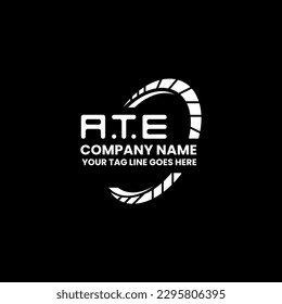 ATE letter logo creative design with vector graphic, ATE simple and modern logo.
