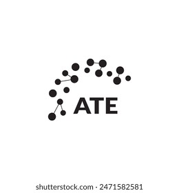 Diseño del logotipo de la letra ATE sobre fondo blanco. Diseño moderno creativo del logotipo de la letra de ATE. Diseño de Vector.
Letras ATE, Plantilla de Vector con logotipo ATE.