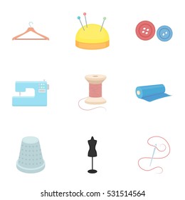 Atelie set icons in cartoon style. Big collection of atelie vector symbol stock illustration