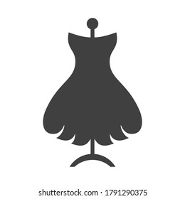 Atelier logo vector. Tailor dummy fashion icon design