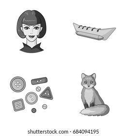 atelier, travel and other monochrome icon in cartoon style.animal, profession icons in set collection.