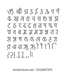Atharva font is a modern font and can be used for writing in Sanskrit, Hindi, Marathi, and Nepali